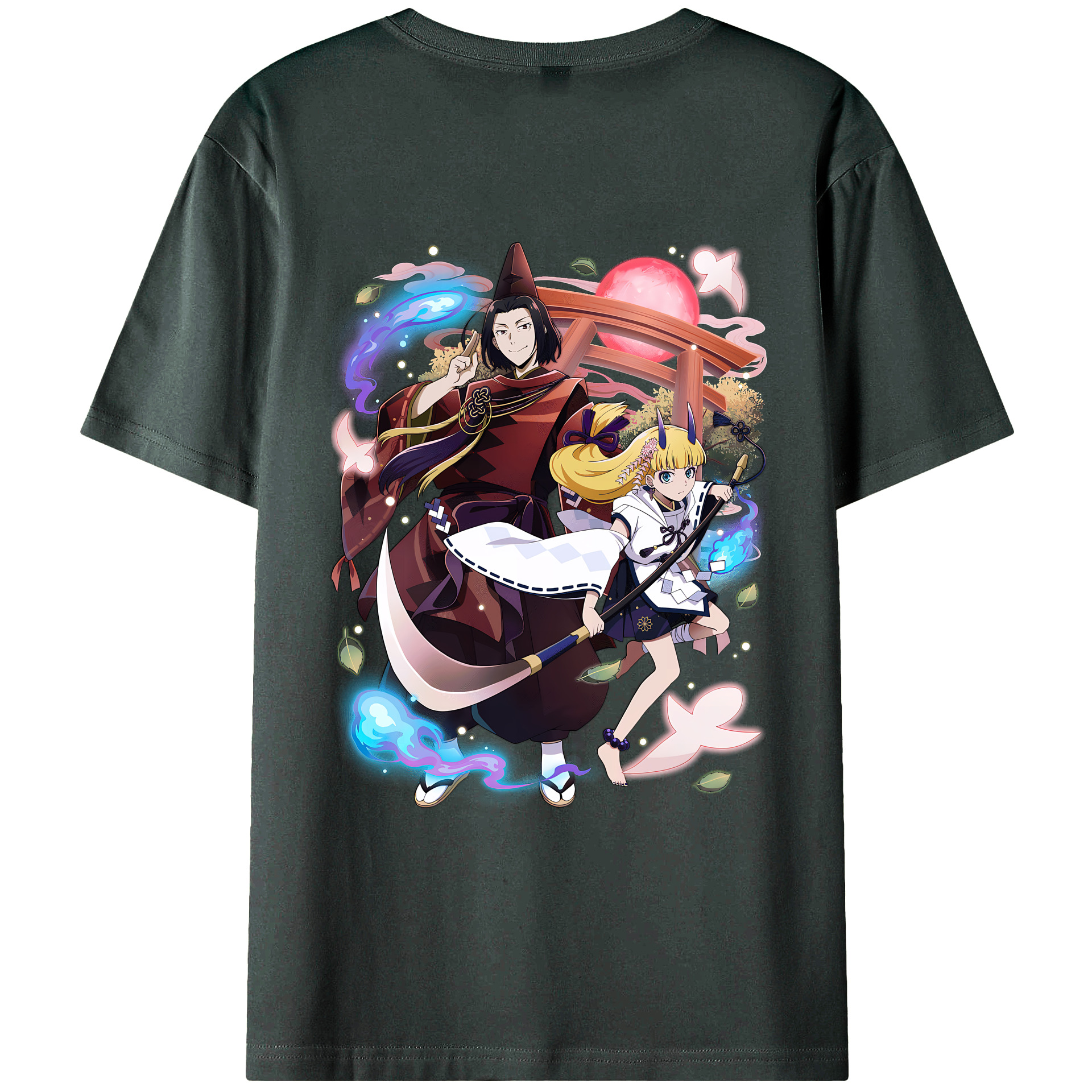 （画像用） 文豪ストレイドッグス Bungo Stray Dogs 綿100％ メンズ半袖Tシャツ（バックプリント） 通気性